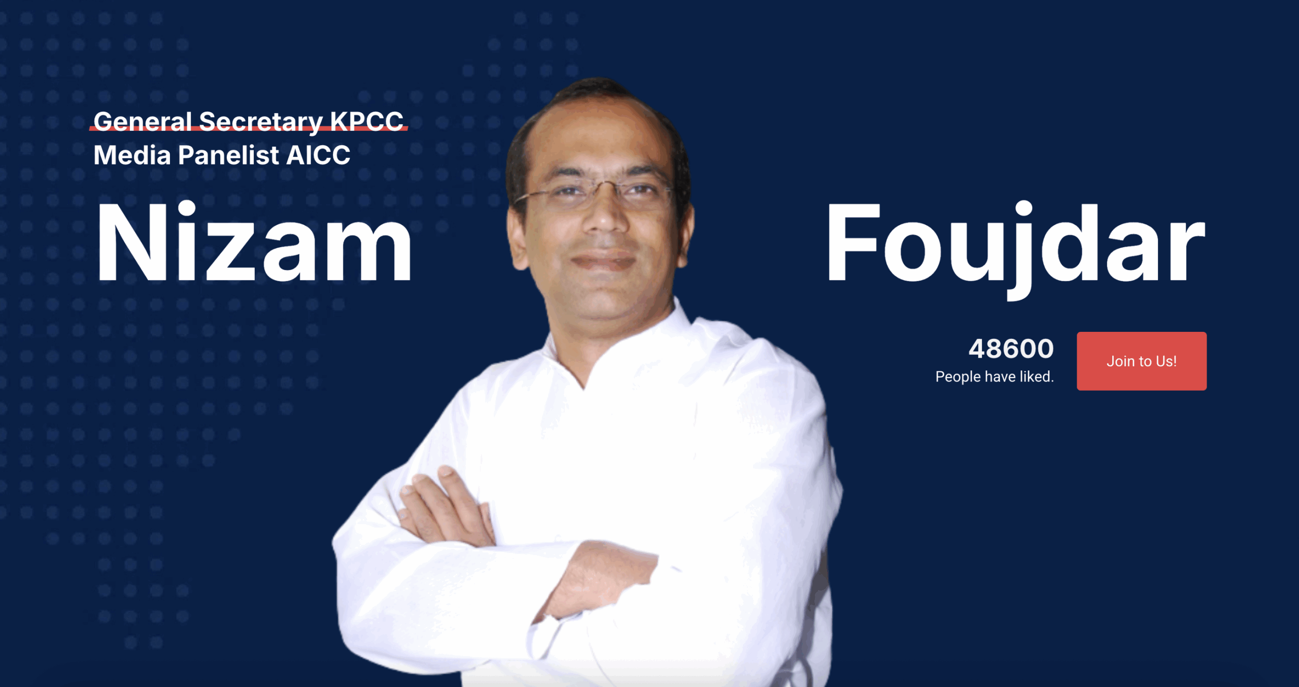 Nizam Foujdar - General Secretary KPCC and Media Panelist - AICC